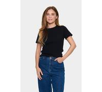 Saint Tropez Astersz Short Sleeve Round Neck T-Shirt In True Black True Black XXL