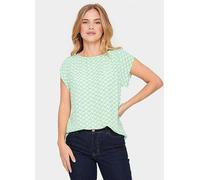 Saint Tropez Blanca Short Sleeve Blouse Zephyr Green