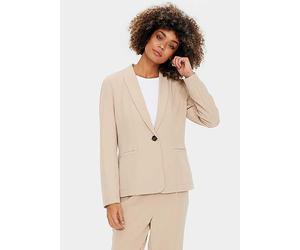 Saint Tropez Celest Shawl Collar Button Blazer Cement
