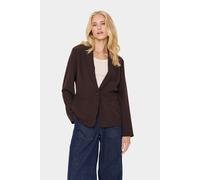 Saint Tropez Celestsz Shawl Collar Button Blazer In Brown Brown XL