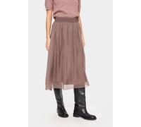 Saint Tropez Coralsz Chiffon Midi Length Lining Skirt In Light Brown Light Brown M