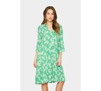 Saint Tropez Eda Knee Length 3/4 Sleeves Dress In Green Green XXL