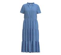 Saint Tropez Eda Short Sleeve Flared Maxi Dress Blue