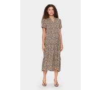 Saint Tropez Eda Short Sleeve Maxi Dress In Natural Natural L