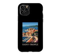 Saint Tropez French Riviera Retro Travel Coast Case for iPhone 11 Pro