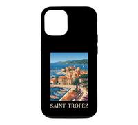 Saint Tropez French Riviera Retro Travel Coast Case for iPhone 12/12 Pro