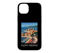 Saint Tropez French Riviera Retro Travel Coast Case for iPhone 14 Plus