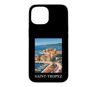 Saint Tropez French Riviera Retro Travel Coast Case for iPhone 15