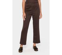 Saint Tropez Kaileensz Bootcut Leg Cropped Trousers In Brown Brown XXL