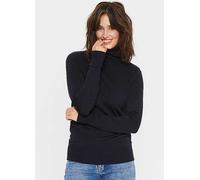 Mila Rollneck Pullover Plain Saint Tropez Blue XS