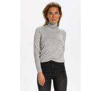 Saint Tropez Mila Rollneck Pullover Plain In Grey Grey S