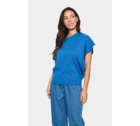 Saint Tropez Mila Short Sleeve Round Neck Pullover In Bright Blue Bright Blue XXL