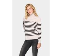 Saint Tropez Milasz Rollneck Stripe Jumper In Natural Natural S