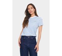 Saint Tropez Minkasz Striped Motif T-Shirt In Blue Blue XXL