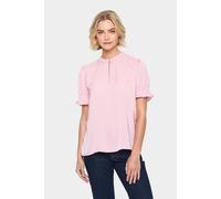 Saint Tropez Nunni Short Sleeve Blouse In Baby Pink Baby Pink L