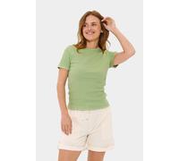 Saint Tropez Women's AsterSZ Short Sleeve Round Neck T-Shirt in Pale Green | Size: 2XL