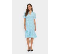 Saint Tropez Women's Eda Short Sleeve Dress in Baby Blue | Size: 2XL