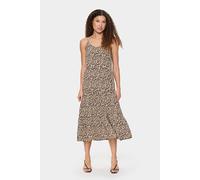 Saint Tropez Women's Eda Spaghetti Straps A-line Midi Dress in Beige | Size: Small