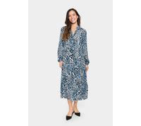 Saint Tropez Women's EdaSZ Loose Long Sleeve Maxi Dress in Light Blue | Size: 2XL