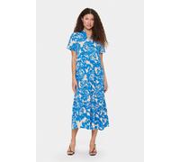 Saint Tropez Women's EdaSz Short Sleeve Maxi Dress in Blue | Size: Medium Saint Tropez Blue M