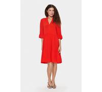 Saint Tropez Women's EdaSZ V-Neck Knee Length Dress in Scarlet | Size: Medium Saint Tropez Scarlet M