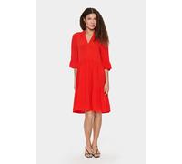 Saint Tropez Women's EdaSz V-Neck Knee Length Dress in Burnt Orange | Size: XS