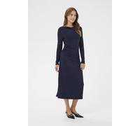 Saint Tropez Women's Long Sleeve Midi Dress in Dark Navy | Size: 2XL