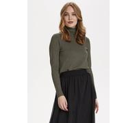 Saint Tropez Women's Mila Rollneck Pullover in Dark Olive | Size: XS