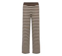 Saint Tropez Women's MilaSZ Casual Striped Trousers in Chocolate | Size: Large