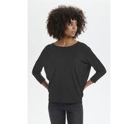 Saint Tropez Women's MilaSZ R-Neck Pullover in Black | Size: Small Saint Tropez Black S