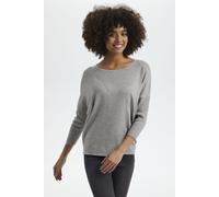 Saint Tropez Milasz R-Neck Pullover In Grey Grey M