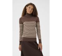 Saint Tropez Women's MilaSZ Roll Neck Long Sleeve Jumper in Chocolate | Size: Medium Saint Tropez Chocolate M