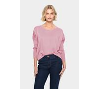 Saint Tropez Women's MilaSZ Round Neck Jumper in Baby Pink | Size: Small