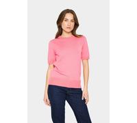 Saint Tropez Women's MilaSZ Short Sleeve Crew Neck Jumper in Pale Pink | Size: Large