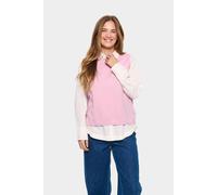 Saint Tropez Women's MilaSZ Sleeveless Knitted Crew Neck Vest in Dusty Pink | Size: XS
