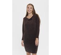 Saint Tropez Women's NoellaSZ Cowl Neck Shimmer Dress in Dark Brown | Size: Medium