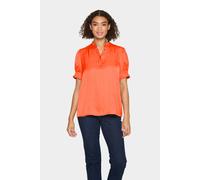 Saint Tropez Women's Veeni Half Sleeve Regular Fit Shirt in Burnt Orange | Size: XS
