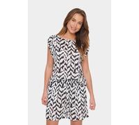Saint Tropez Women's VegaSZ Adele Short Sleeve Blouse in Charcoal | Size: Small
