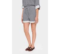 Saint Tropez Women's ZalindaSZ High Waisted Stripe Shorts in Dark Navy | Size: XS