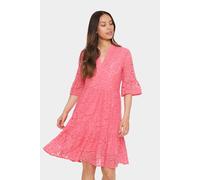 Saint Tropez Zanna Short Sleeve Dress In Bright Pink Bright Pink L