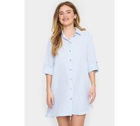 Saint Tropez Ziba Long Sleeve Button Tunic Dutch Canal