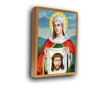 Saint Veronica ICON Wall Art - Engraved Back Message
