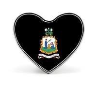 Saint Vincent And Grenadines Cute Brooch Badge Heart Shape Pin Hat Clothing Jewelry Accessories Gifts for Wedding Party