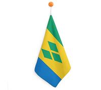 Saint Vincent And The Grenadines Flag Hand Towels Soft Absorbent Hand Dry Towels Handkerchief for Kitchen Bathroom One Size