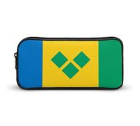 Saint Vincent And The Grenadines Flag Pencil Case Cute Pen Pouch Cosmetic Bag Pecil Box Organizer for Travel Office