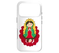 Saint Virgin Mary Cartoon Cute Chibi Christian Religious Case for iPhone 17 Pro