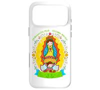 Saint Virgin Mary Cartoon Cute Chibi Christian Religious Case for iPhone 17 Pro Max