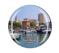 Sainte Maxime Provence France Fridge Magnet Crystal Tourist Souvenir Gift Collection Refrigerator Magnetic Sticker