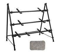 Saintfield Studios - 3 Tier Keyboard Stand with Extra Pair of Support Bars for use with DJ Mixers, Laptops and Much More - Complete with Cable Organizer Bag