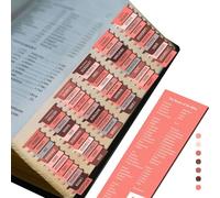 Saintilway Productions Bible Rider - High Quality Tear Resistant - Easy to Apply - Laminated for Durability - Old & New Testament - Perfect for All Bibles - for Women and Men (Coral Pink)